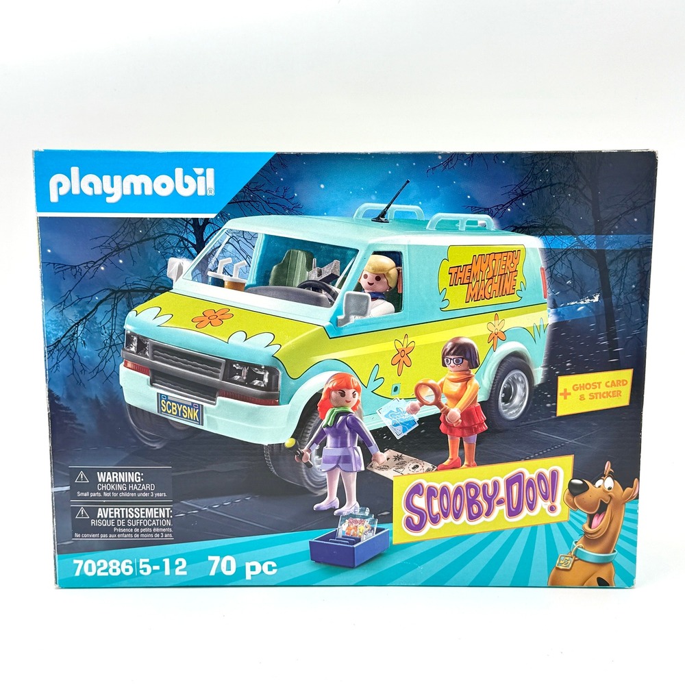 Playmobil Scooby-Doo Mystery Machine 70286 Fred Daphne Velma 70pc Set NIB